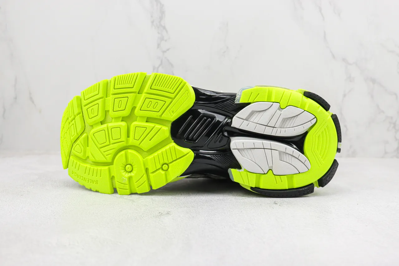 Balenciaga Runner zapatillas chunky blancas, negras, amarillo neón 8