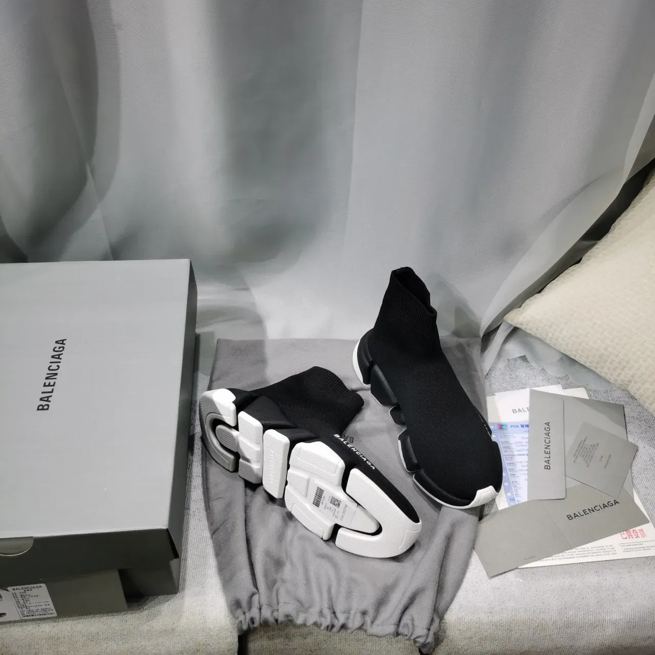 Balenciaga Speed Trainer काला सॉक-फिट लाइफस्टाइल स्नीकर 7