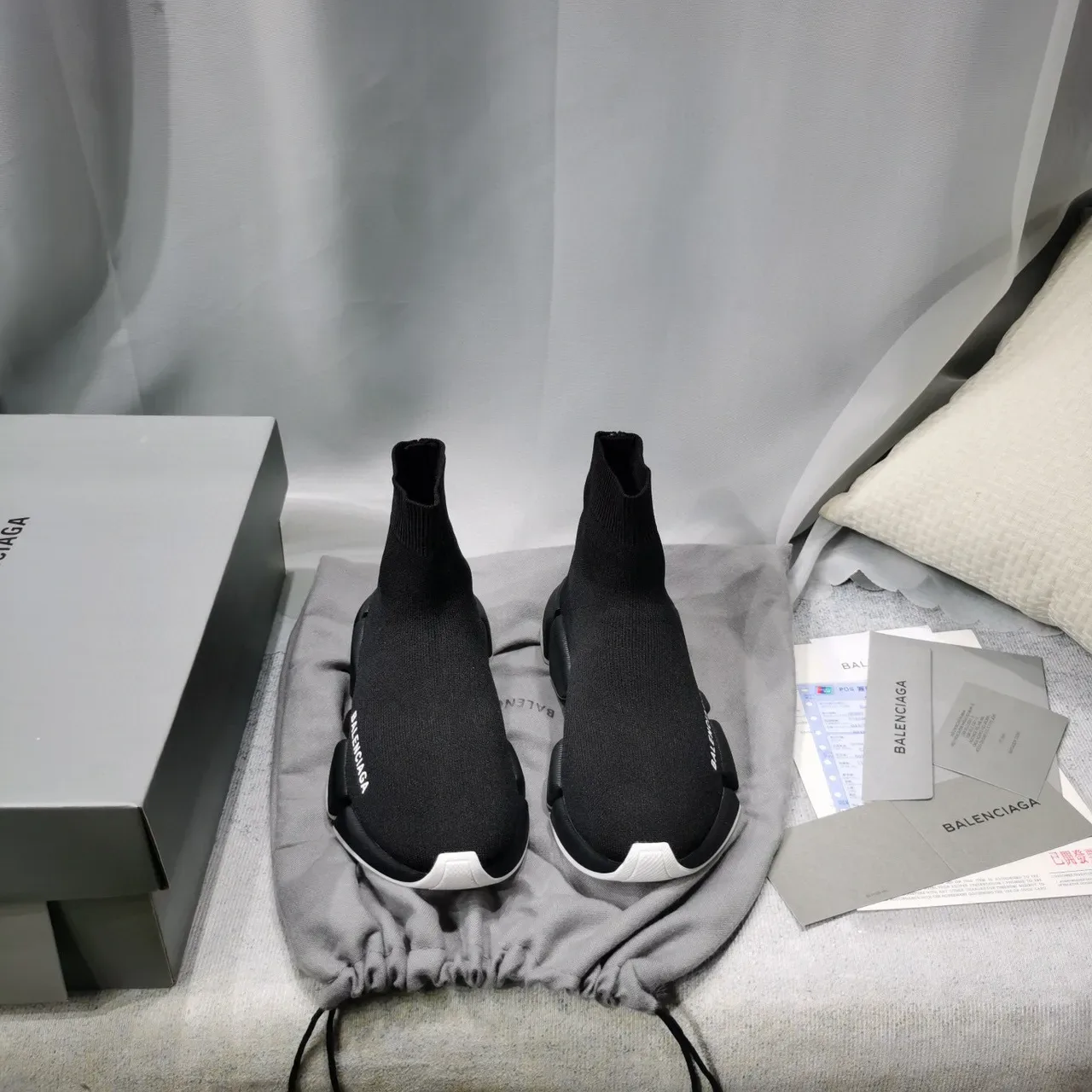 Balenciaga Speed Trainer काला सॉक-फिट लाइफस्टाइल स्नीकर 8