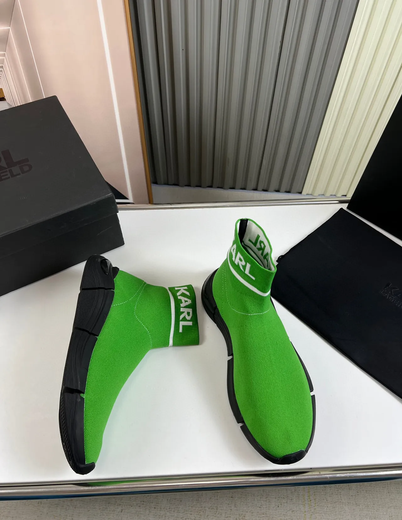 Balenciaga Speed Trainer কার্ল গ্রিন সক-ফিট লাইফস্টাইল স্নিকার 6