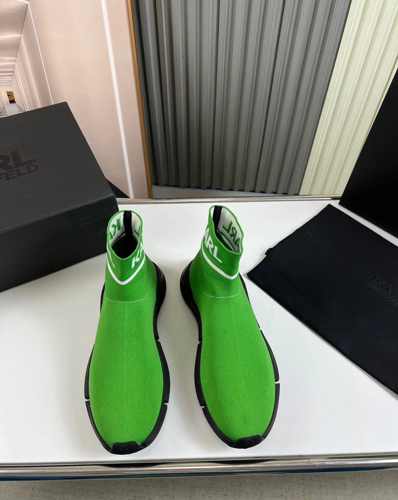 Balenciaga Speed Trainer কার্ল গ্রিন সক-ফিট লাইফস্টাইল স্নিকার 9
