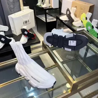Balenciaga Speed Trainer White and Black Lifestyle Sneakers