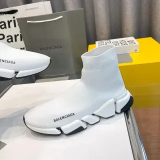 Balenciaga Speed Trainer White and Black Lifestyle Sneakers