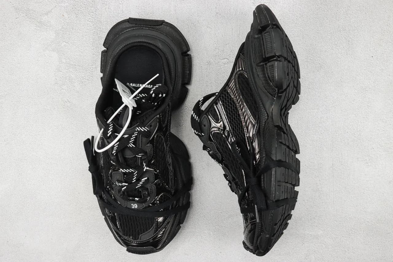 Balenciaga Track Trainer Black Chunky Sneakers 3