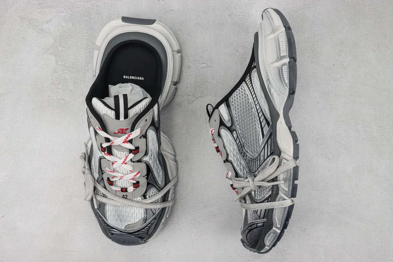 Balenciaga Track Trainer Gray Black Chunky Sneakers 3