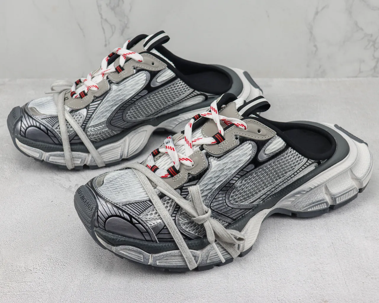 Balenciaga Track Trainer Gray Black Chunky Sneakers 4