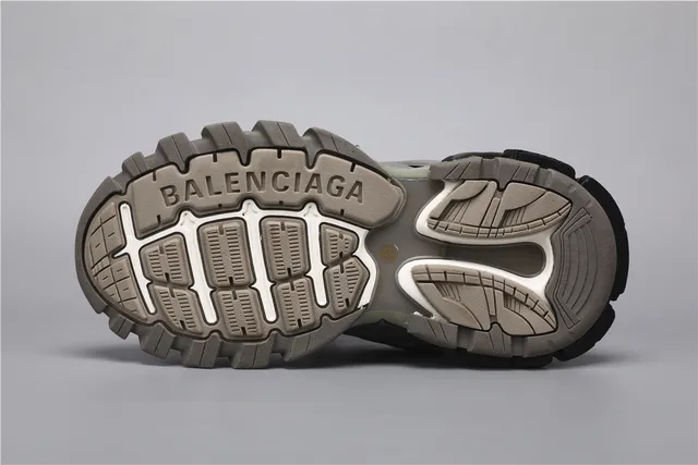 Balenciaga Track Trainer Zapatillas Chunky Gris Blanco Negro 6