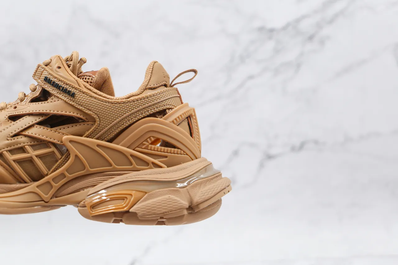 Balenciaga Track Trainer Monotone Tan 厚底运动鞋 4