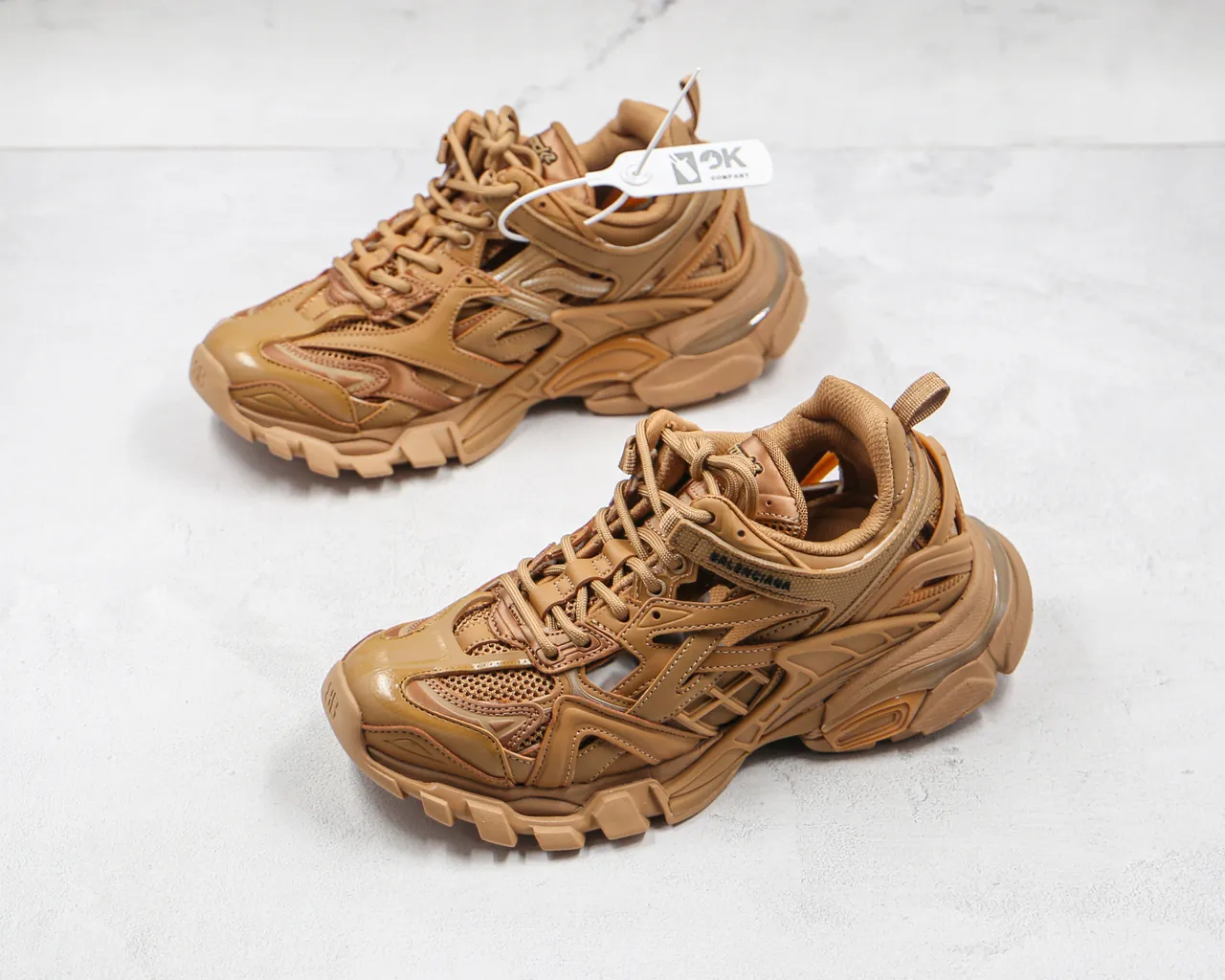 Balenciaga Track Trainer Monotone Tan 厚底运动鞋 7