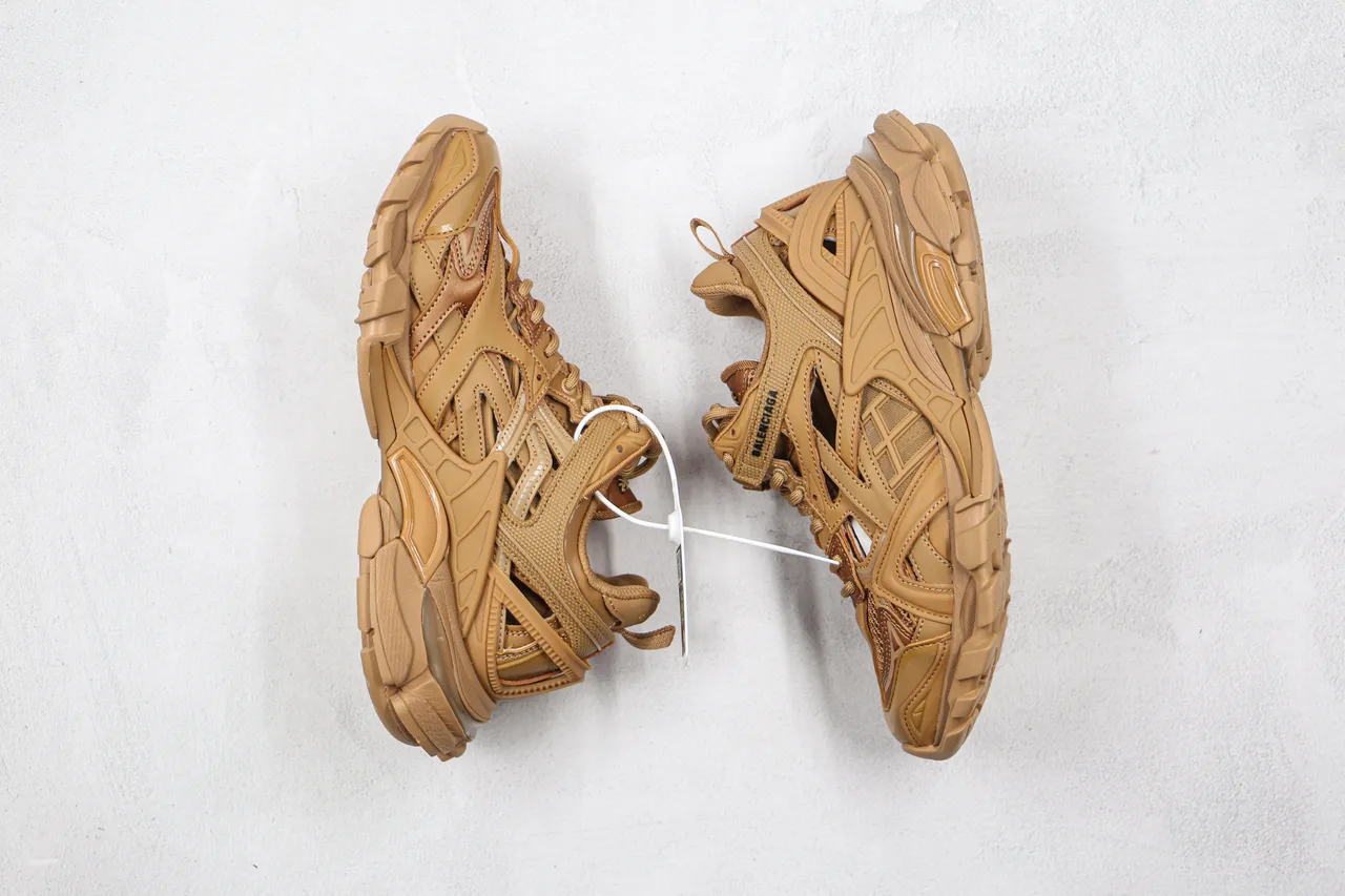 Balenciaga Track Trainer Monotone Tan 厚底运动鞋 8