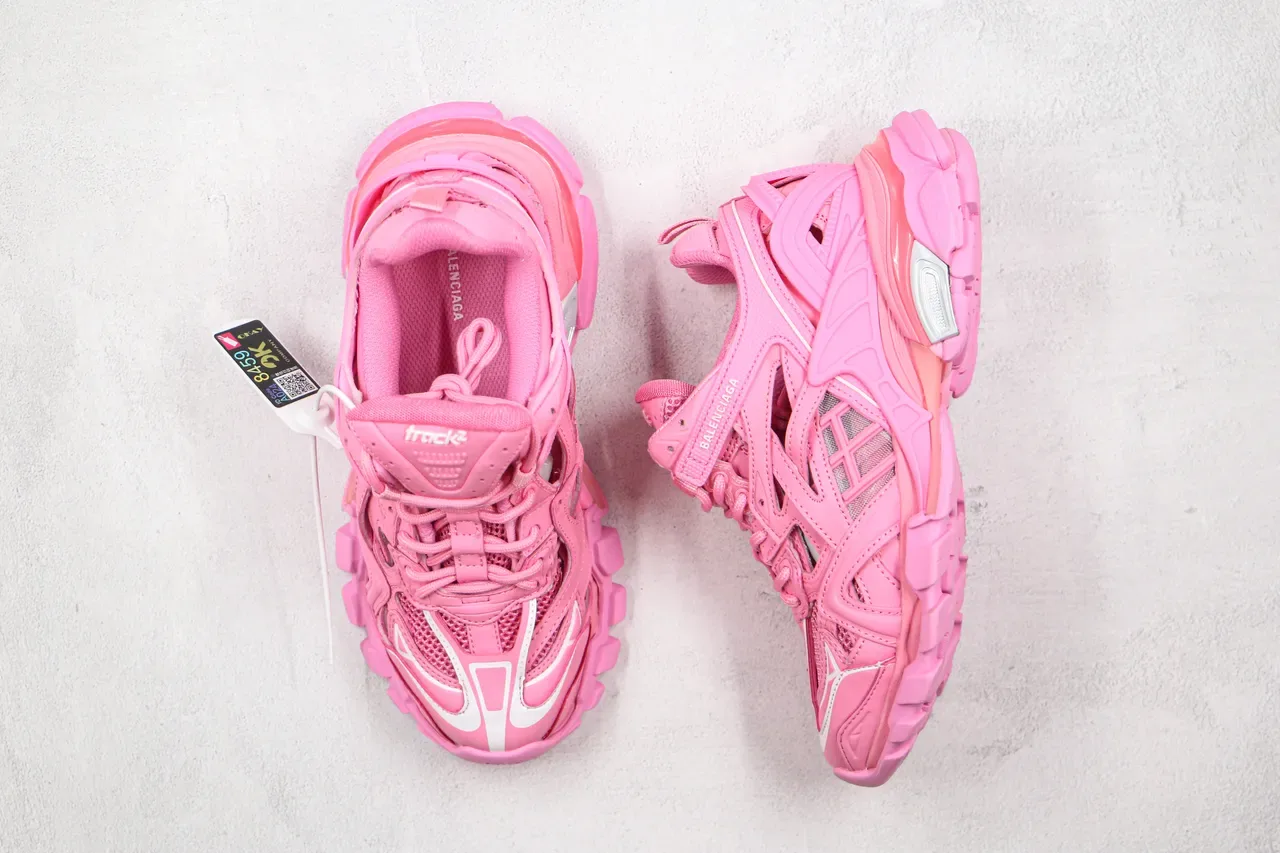 Balenciaga Track Trainer Pink Chunky Sneakers 7