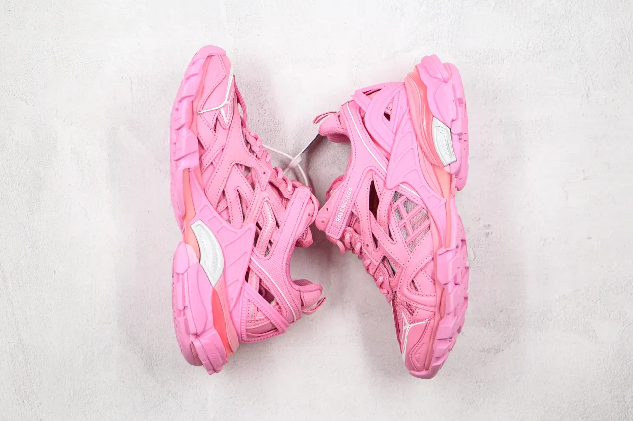 Balenciaga Track Trainer Pink Chunky Sneakers 10