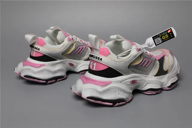 Balenciaga Track Trainer Pink White Chunky Sneakers 3