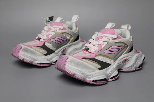 Balenciaga Track Trainer Pink White Chunky Sneakers 5