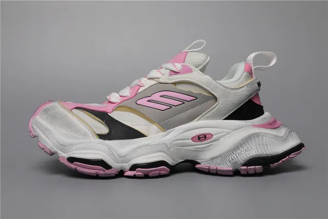Balenciaga Track Trainer Pink White Chunky Sneakers 9