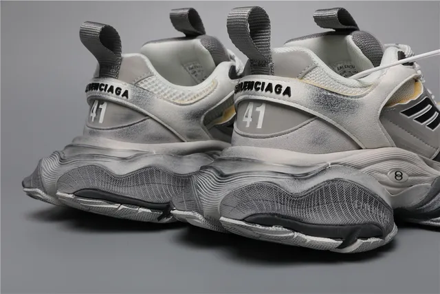 Balenciaga Track Trainer White Grey Beige Chunky Sneakers 2