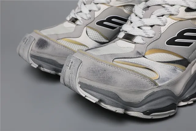 Balenciaga Track Trainer White Grey Beige Chunky Sneakers 4