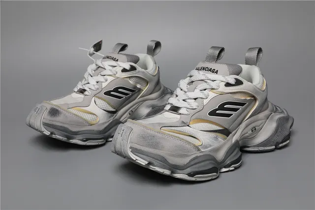 Balenciaga Track Trainer White Grey Beige Chunky Sneakers 5