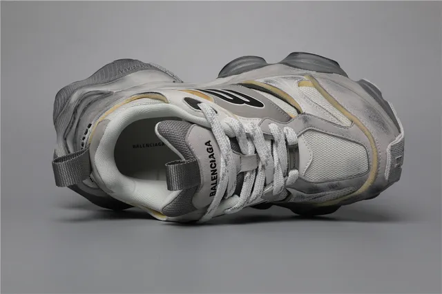 Balenciaga Track Trainer White Grey Beige Chunky Sneakers 7