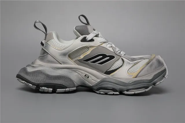 Balenciaga Track Trainer White Grey Beige Chunky Sneakers 8