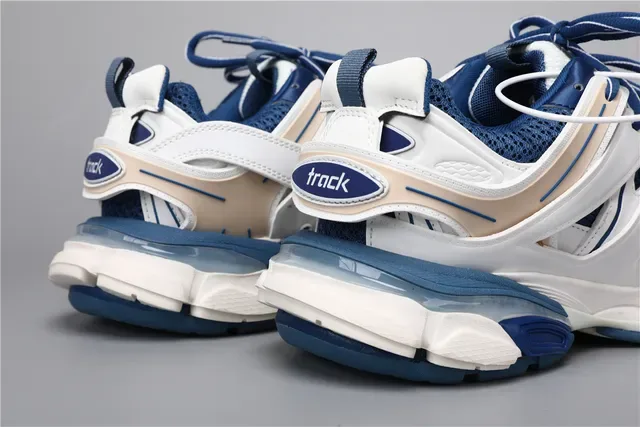 Balenciaga Track Trainer White Navy Blue Lifestyle Sneakers 2