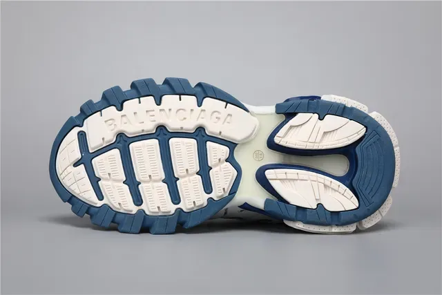 Balenciaga Track Trainer White Navy Blue Lifestyle Sneakers 6