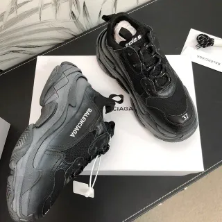 Balenciaga Triple S Black Chunky Sneakers
