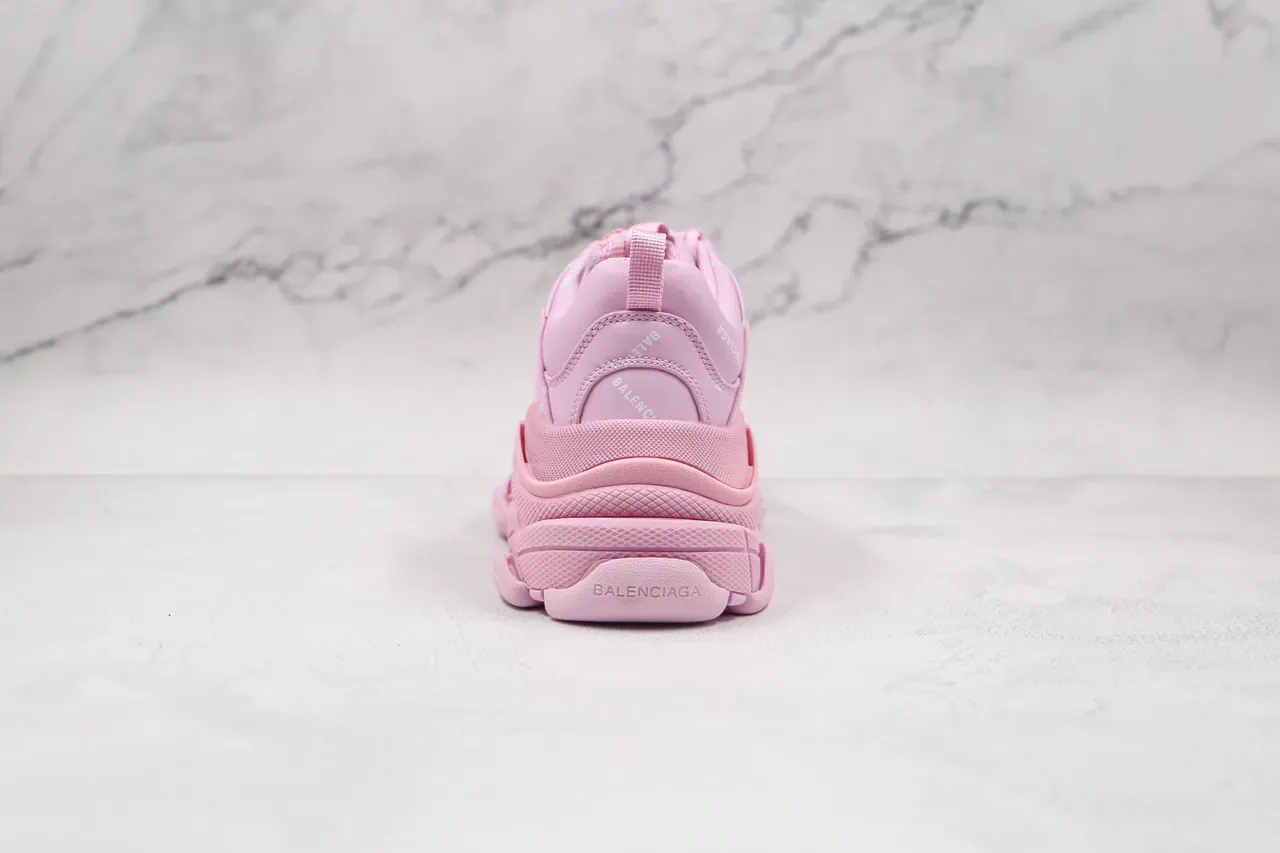 Balenciaga Triple S Monochromatic Pink Chunky Sneakers 2