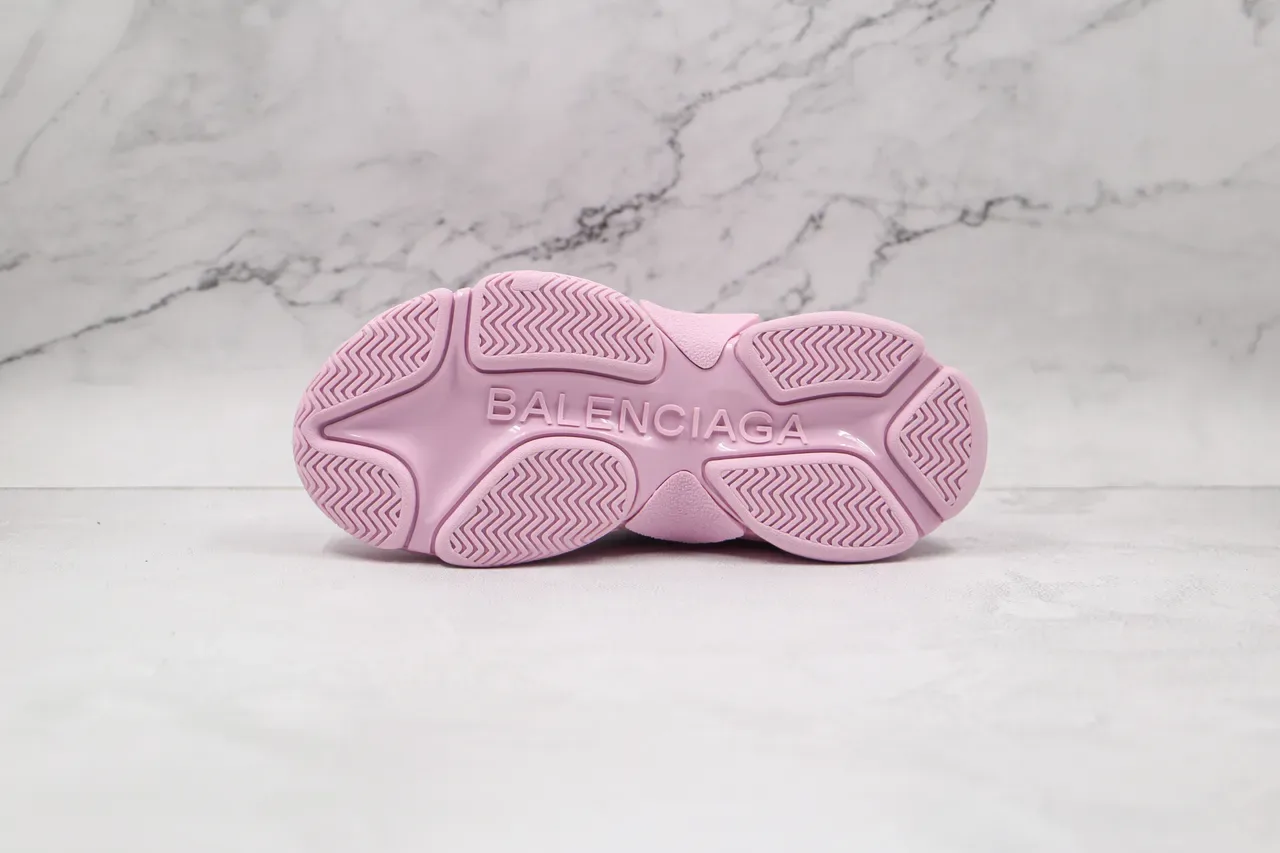 Balenciaga Triple S Monochromatic Pink Chunky Sneakers 4