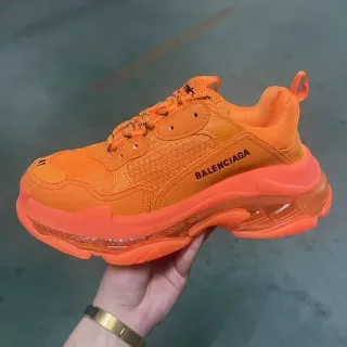 Balenciaga Triple S Orange Chunky Sneakers