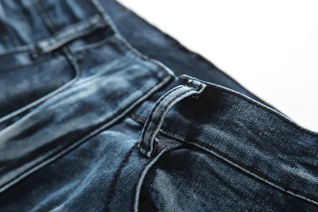 بلمن B-Moto جينز أزرق أسود بانيلنج distressed detailing 14