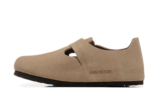 Birkenstock Arizona بيج بني جلد سويد الجزء العلوي حزام بقفل واحد أحذية كاجوال 5