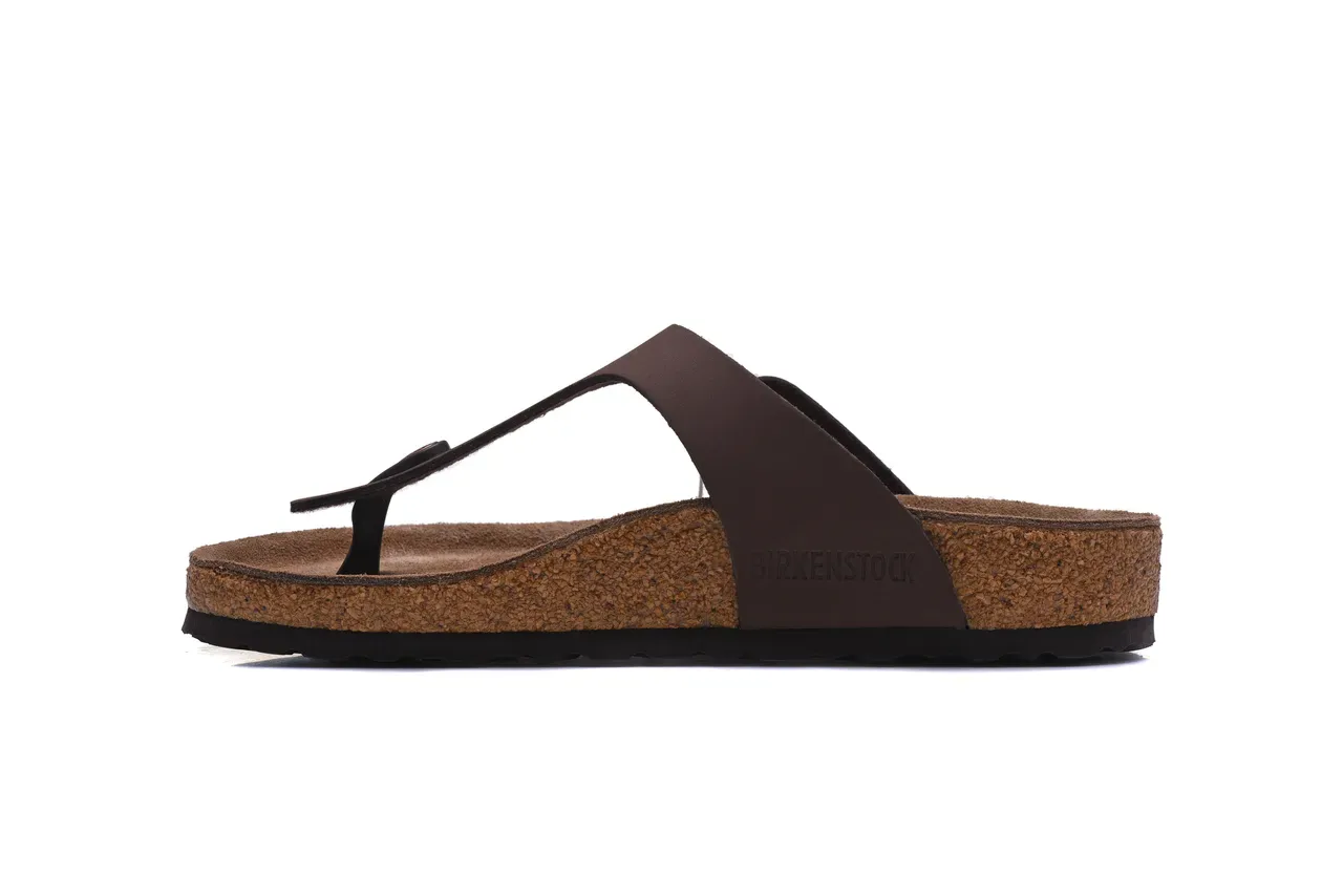 Birkenstock Arizona Sandalias Casual de Cuero Marrón 4