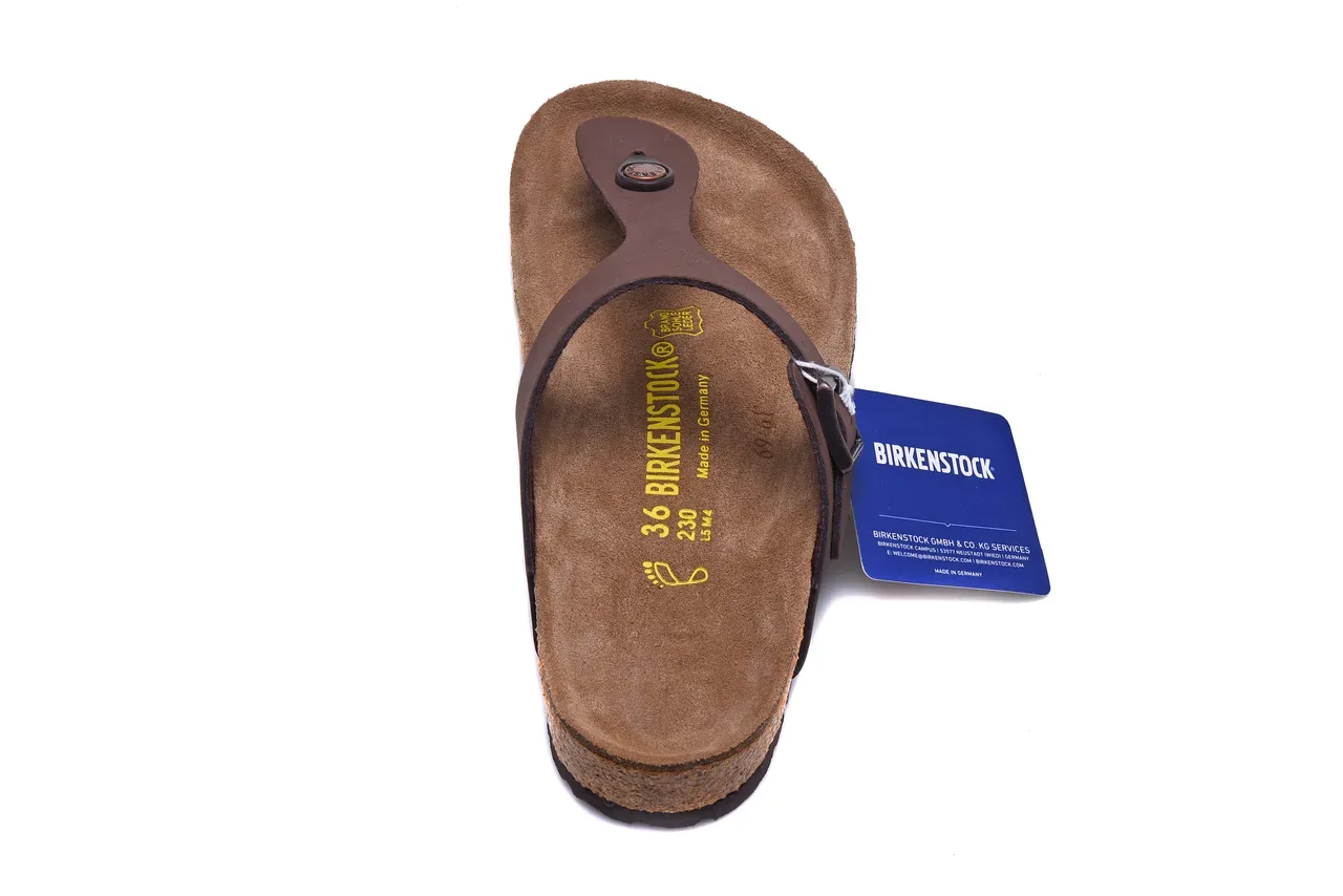 Birkenstock Arizona Sandalias Casual de Cuero Marrón 5