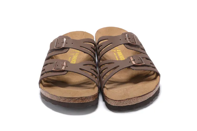 Birkenstock Arizona sandalias casual marrón de dos tirantes 5