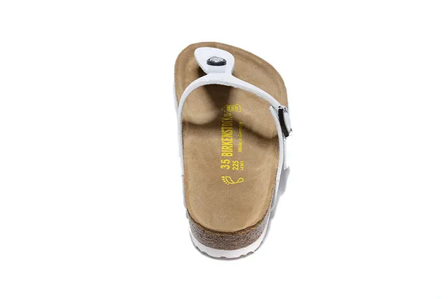 Birkenstock Arizona Glossy White Casual Sandals 5