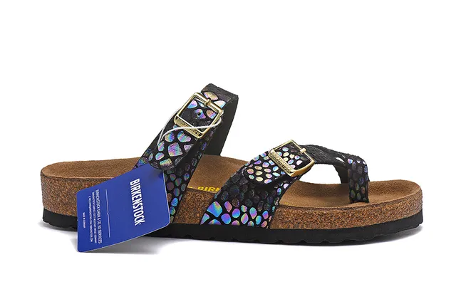 Birkenstock Arizona 闪彩鳞片印花休闲凉鞋 2