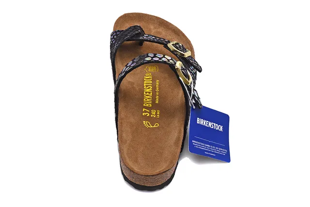 Birkenstock Arizona 闪彩鳞片印花休闲凉鞋 5
