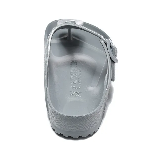 Birkenstock Arizona মেটালিক সিলভার গ্রে কাজুয়াল স্যান্ডেল 4