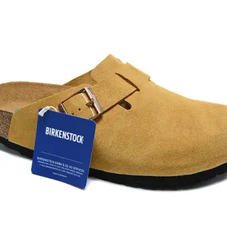 Birkenstock Arizona Mustard Suede Clog