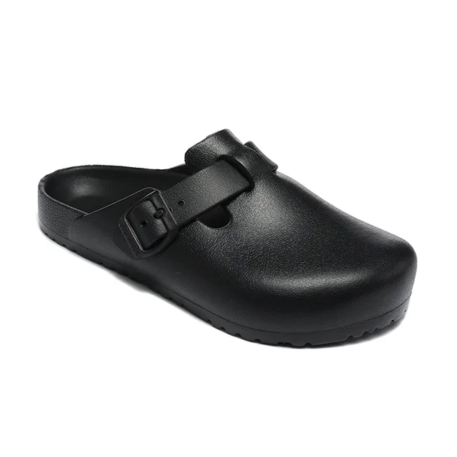 Birkenstock Noir Sandale à Bride Unique Boucle Semelle Moldée Sabot 7