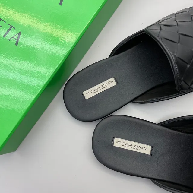 Bottega Veneta Andiamo أسود Intrecciato جلد منسوج حذاء لوافر 6