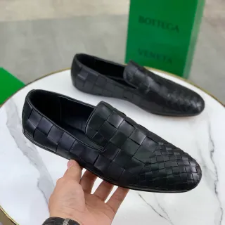 Bottega Veneta Andiamo Intrecciato বোনা চামড়া কালো লুফার