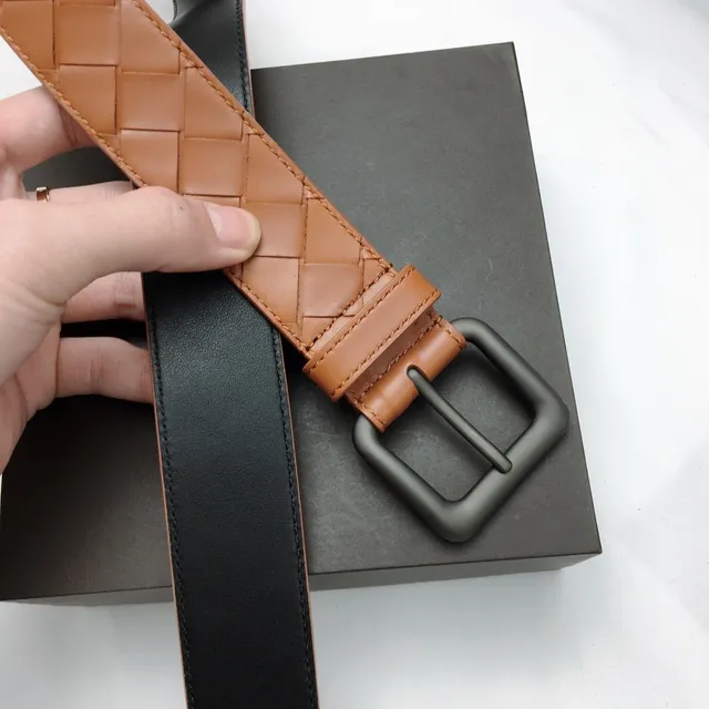 Bottega Veneta Cassette Intrecciato ট্যান লেদার বেল্ট 8