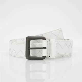 Bottega Veneta Cassette Intrecciato সাদা চামড়ার বেল্ট