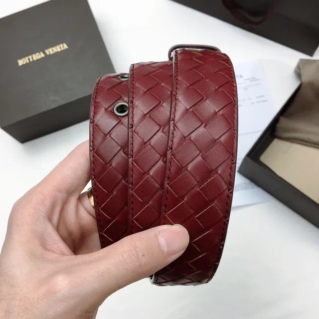 Bottega Veneta Intrecciato Woven Leather Belt 2