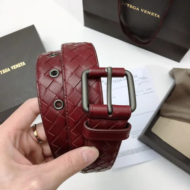 Bottega Veneta Intrecciato Woven Leather Belt 3