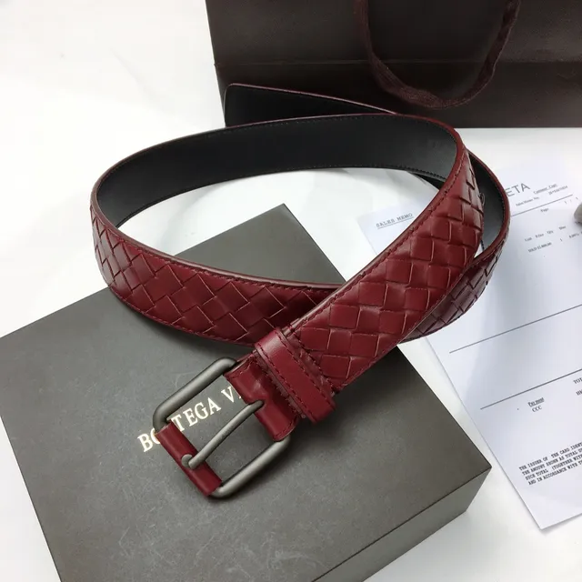 Bottega Veneta Intrecciato Woven Leather Belt 9