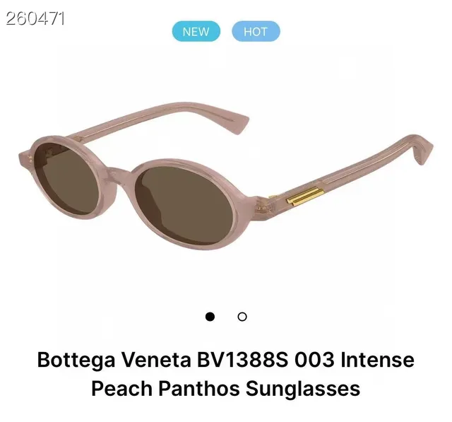 Bottega Veneta Panthos Solid Black Sunglasses 8