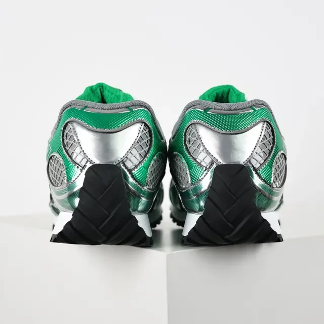 Bottega Veneta Track Trainer Metallic Green Silver Lifestyle Sneakers 8
